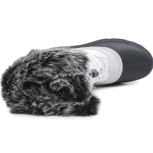 Northikee 11M Winter Rain Snow Boots Insulated Non-Slip Faux Fur Rubber Sole NEW - Picture 4 of 6